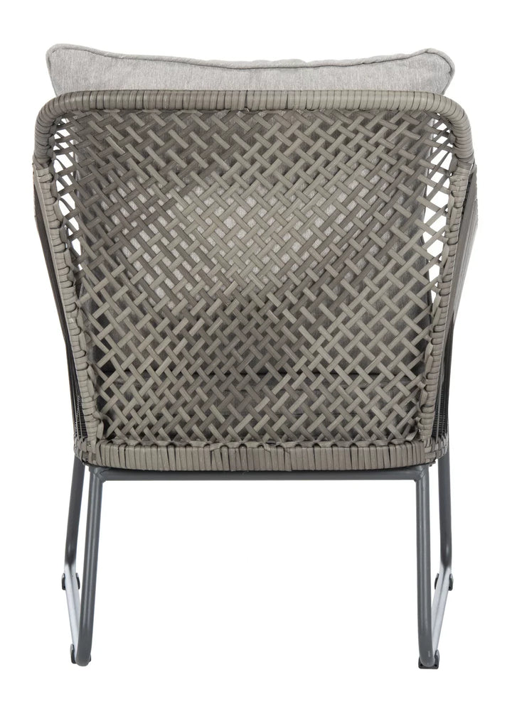 Virasat Aadhan Outdoor Patio Seating Set 2 Chairs and 1 Table Set Grey