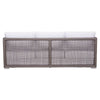 Virasat Outdoor Sofa Set 3 Seater, 2 Single Seater, and 1 Center Table (White + Brown)-VIRASAT FURNITURE & FURNISHING