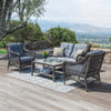 Virasat Outdoor Sofa Set 2 Seater, 2 Single seater and 1 Center Table (Grey)-VIRASAT FURNITURE & FURNISHING