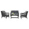 Virasat Outdoor Sofa Set 2 Seater, 2 Single seater and 1 Center Table (Grey)-VIRASAT FURNITURE & FURNISHING
