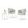 VIRASAT FURNITURE DORA OUTDOOR PATIO SEATING SET 2 CHAIRS AND 1 TABLE SET (GREY) BRAIDED & ROPE