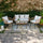 Virasat Outdoor Garden Balcony Sofa Set 2 Seater, 2 Single seater and 1 Table Set (White + Tan)-VIRASAT FURNITURE & FURNISHING