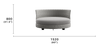 Virasat Outdoor Poolside Sunbed With Cushion Daybed (Grey) Braided & Rope-VIRASAT FURNITURE & FURNISHING