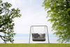 Virasat Double Seater Hanging Swing With Stand For Balcony, Garden Swing (Grey) Braided & Rope-VIRASAT FURNITURE & FURNISHING
