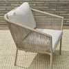 Virasat Outdoor Patio Seating Set 2 Chairs and 1 Table Set (Cream) Braided & Rope-VIRASAT FURNITURE & FURNISHING