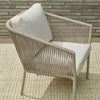 VIRASAT FURNITURE CHIMP OUTDOOR PATIO SEATING SET 2 CHAIRS AND 1 TABLE SET (CREAM) BRAIDED & ROPE