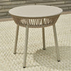Virasat Outdoor Patio Seating Set 2 Chairs and 1 Table Set (Cream) Braided & Rope-VIRASAT FURNITURE & FURNISHING