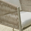 Virasat Outdoor Patio Seating Set 2 Chairs and 1 Table Set (Cream) Braided & Rope-VIRASAT FURNITURE & FURNISHING