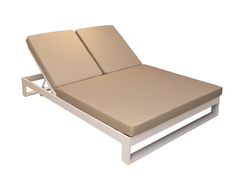 Virasat Outdoor Swimming Poolside Lounger White Relaxer-VIRASAT FURNITURE & FURNISHING
