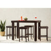 Virasat Outdoor Patio Bar Sets 4 Chairs and 1 Table (Brown)-VIRASAT FURNITURE & FURNISHING