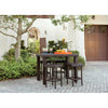 Virasat Outdoor Patio Bar Sets 4 Chairs and 1 Table (Brown)-VIRASAT FURNITURE & FURNISHING