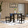 Virasat Outdoor Patio Bar Sets 4 Chairs and 1 Table (Brown)-VIRASAT FURNITURE & FURNISHING