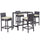 Virasat Outdoor Patio Bar Sets 4 Chairs and 1 Table (Brown)-VIRASAT FURNITURE & FURNISHING