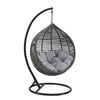 Virasat Single Seater Hanging Swing With Stand For Balcony, Garden Swing (Black)-VIRASAT FURNITURE & FURNISHING
