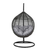 Virasat Single Seater Hanging Swing With Stand For Balcony, Garden Swing (Black)-VIRASAT FURNITURE & FURNISHING