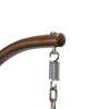 Virasat Single Seater Hanging Swing With Stand For Balcony, Garden (Brown)-VIRASAT FURNITURE & FURNISHING