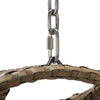 Virasat Single Seater Hanging Swing With Stand For Balcony, Garden (Brown)-VIRASAT FURNITURE & FURNISHING