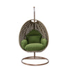 Virasat Single Seater Hanging Swing With Stand For Balcony, Garden (Brown)-VIRASAT FURNITURE & FURNISHING