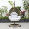 Virasat Single Seater Hanging Swing With Stand For Balcony, Garden (Brown)-VIRASAT FURNITURE & FURNISHING