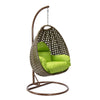 Virasat Single Seater Hanging Swing With Stand For Balcony, Garden (Brown)-VIRASAT FURNITURE & FURNISHING