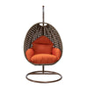 Virasat Single Seater Hanging Swing With Stand For Balcony, Garden (Brown)-VIRASAT FURNITURE & FURNISHING