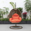 Virasat Single Seater Hanging Swing With Stand For Balcony, Garden (Brown)-VIRASAT FURNITURE & FURNISHING