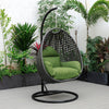 Virasat Single Seater Hanging Swing With Stand For Balcony, Garden (Drak Grey)-VIRASAT FURNITURE & FURNISHING
