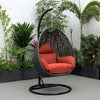 Virasat Single Seater Hanging Swing With Stand For Balcony, Garden (Drak Grey)-VIRASAT FURNITURE & FURNISHING