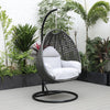 Virasat Single Seater Hanging Swing With Stand For Balcony, Garden (Drak Grey)-VIRASAT FURNITURE & FURNISHING