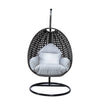 Virasat Single Seater Hanging Swing With Stand For Balcony, Garden (Drak Grey)-VIRASAT FURNITURE & FURNISHING