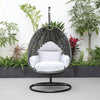 Virasat Single Seater Hanging Swing With Stand For Balcony, Garden (Drak Grey)-VIRASAT FURNITURE & FURNISHING