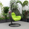 Virasat Single Seater Hanging Swing With Stand For Balcony, Garden (Drak Grey)-VIRASAT FURNITURE & FURNISHING