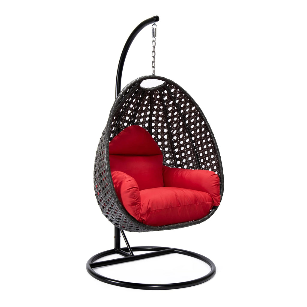 Virasat Single Seater Hanging Swing With Stand For Balcony, Garden (Drak Grey)-VIRASAT FURNITURE & FURNISHING