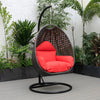 Virasat Single Seater Hanging Swing With Stand For Balcony, Garden (Drak Grey)-VIRASAT FURNITURE & FURNISHING