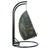 Virasat Double Seater Hanging Swing With Stand For Balcony, Garden Swing (Dark Grey)-VIRASAT FURNITURE & FURNISHING