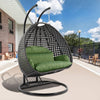 Virasat Double Seater Hanging Swing With Stand For Balcony, Garden Swing (Dark Grey)-VIRASAT FURNITURE & FURNISHING