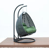 Virasat Double Seater Hanging Swing With Stand For Balcony, Garden Swing (Dark Grey)-VIRASAT FURNITURE & FURNISHING