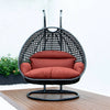 Virasat Double Seater Hanging Swing With Stand For Balcony, Garden Swing (Dark Grey)-VIRASAT FURNITURE & FURNISHING