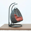 Virasat Double Seater Hanging Swing With Stand For Balcony, Garden Swing (Dark Grey)-VIRASAT FURNITURE & FURNISHING