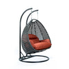 Virasat Double Seater Hanging Swing With Stand For Balcony, Garden Swing (Dark Grey)-VIRASAT FURNITURE & FURNISHING