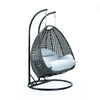 Virasat Double Seater Hanging Swing With Stand For Balcony, Garden Swing (Dark Grey)