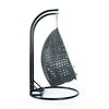 Virasat Double Seater Hanging Swing With Stand For Balcony, Garden Swing (Dark Grey)