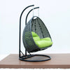 Virasat Double Seater Hanging Swing With Stand For Balcony, Garden Swing (Dark Grey)-VIRASAT FURNITURE & FURNISHING