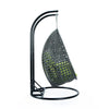 Virasat Double Seater Hanging Swing With Stand For Balcony, Garden Swing (Dark Grey)-VIRASAT FURNITURE & FURNISHING