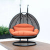 Virasat Double Seater Hanging Swing With Stand For Balcony, Garden Swing (Dark Grey)
