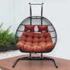 Virasat Double Seater Hanging Swing With Stand For Balcony, Garden Swing (Black) Braided and Rope-VIRASAT FURNITURE & FURNISHING