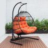 Virasat Double Seater Hanging Swing With Stand For Balcony, Garden Swing (Black) Braided and Rope-VIRASAT FURNITURE & FURNISHING