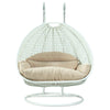 Virasat Double Seater Hanging Swing With Stand For Balcony, Garden Swing (White)-VIRASAT FURNITURE & FURNISHING