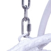 Virasat Double Seater Hanging Swing With Stand For Balcony, Garden Swing (White)-VIRASAT FURNITURE & FURNISHING