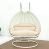 Virasat Double Seater Hanging Swing With Stand For Balcony, Garden Swing (White)-VIRASAT FURNITURE & FURNISHING